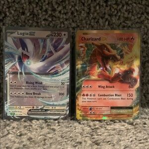 Lugia EX and Charizard EX Pokémon Cards
